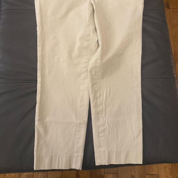 Talbots  Plus Exclusive Chatham Slim Ankle Pants - Solid Gypsom- Curvy Fit - Picture 5 of 8